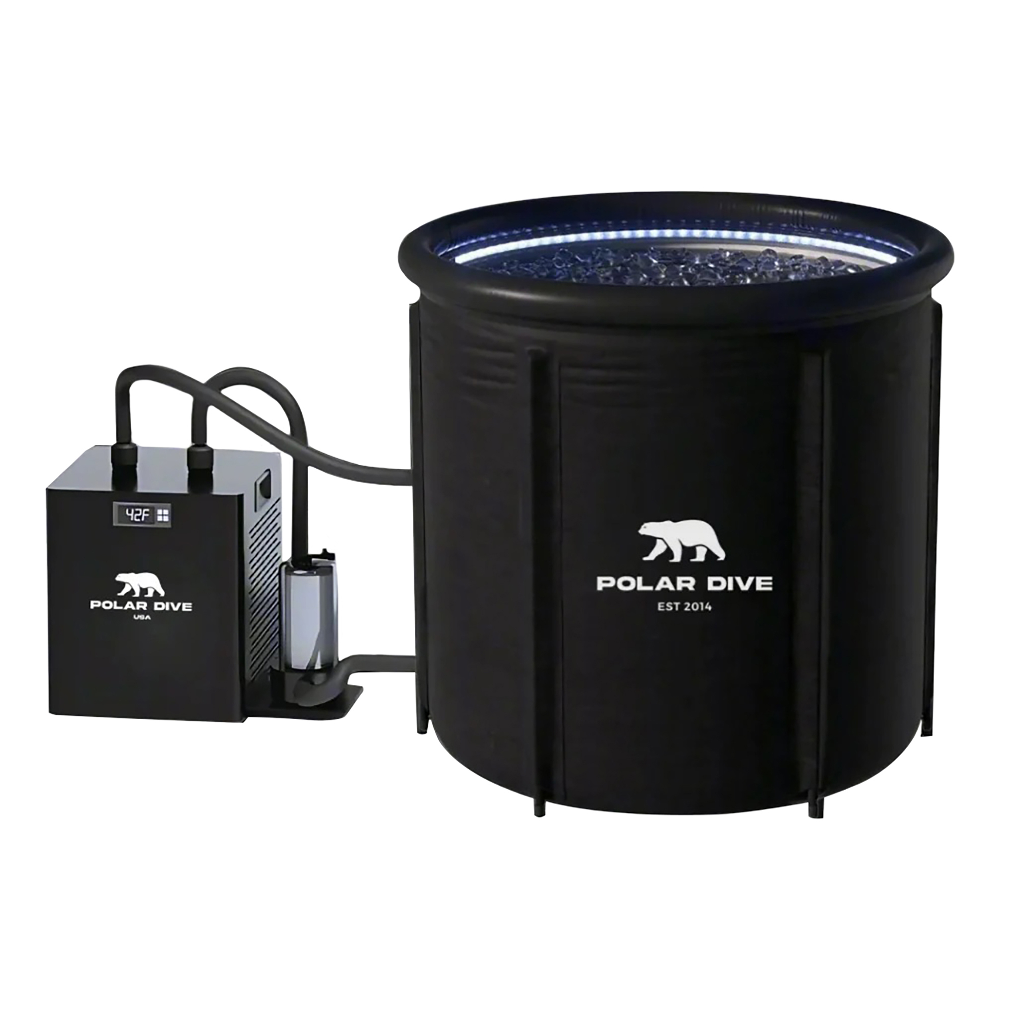 Polar Dive USA Water Chiller for Ice Baths — 1/3 HP, 12in. x 12in. x 13in., 40 lbs., 44dB, Model# PDV18